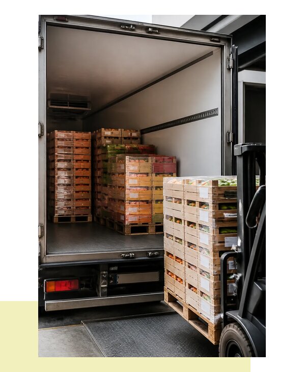 Перевозка сельхозпродукции на паллетах с доставкой в Новодвинск